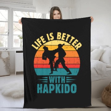 Discover Hapkido Mixed Martial Arts Korean Martial Artist Fleece Blankets