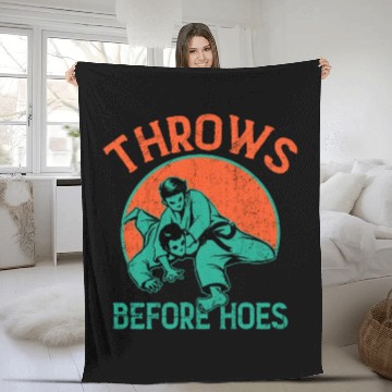 Discover Judo Coach Mixed Martial Arts MMA Combat Fighting Fleece Blankets