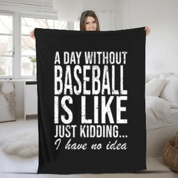 Discover Baseball Pitcher Catcher Saying Gift Fleece Blankets