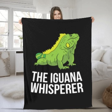 Discover The Iguana Whisperer Gecko Lizard Lover Fleece Blankets