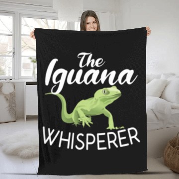 Discover The Iguana Whisperer Reptile Animal Lover Lizard Fleece Blankets