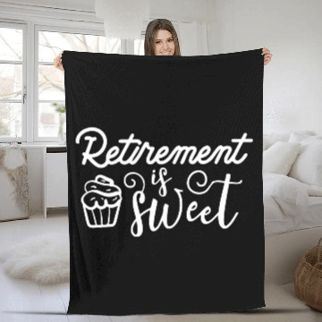 Discover Retirement Is Sweet 1 Fleece Blankets