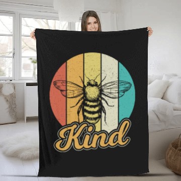 Discover Be Kind Bee Kind Kindness Inspirational Teacher Fleece Blankets