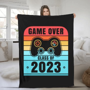 Discover Game Over Class Of 2023 Fleece Blankets Students Funny 2023