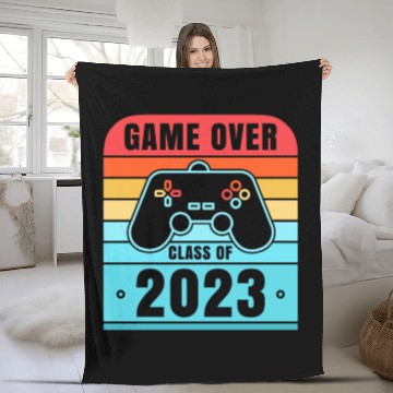 Discover Game Over Class of 2023 Video Games Vintage Fleece Blankets