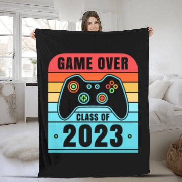 Discover Game Over Class of 2023 Video Games 2023 Gamer Fleece Blankets