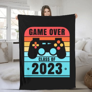 Discover Game Over Class of 2023 Grad 2023 Graduation Fleece Blankets