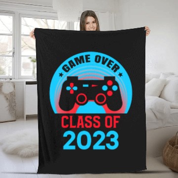 Discover 2023 Game Over Class of 2023 Graduate Awesome Fleece Blankets