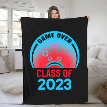 Discover Game Over Class of 2023 Video Games Vintage Fleece Blankets