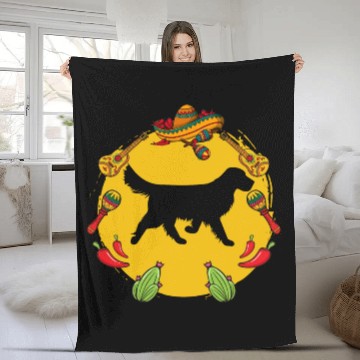 Discover Cinco De Mayo Funny Golden Retriever Dog Lover Fleece Blankets