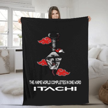 Discover The anime world completes in one word Itachi Fleece Blankets