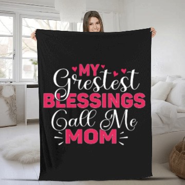 Discover Blessed To Be Called Mom Grandma Great Grandma Fleece Blankets