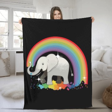 Discover Elephant Lover Wildlife Animal Zoo Zookeeper Fleece Blankets