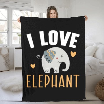 Discover Elephant Lover Wildlife Animal Zoo Zookeeper Fleece Blankets