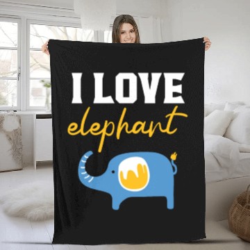 Discover Elephant Lover Wildlife Animal Zoo Zookeeper Fleece Blankets