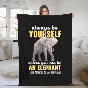 Discover Elephant Lover Wildlife Animal Zoo Zookeeper Fleece Blankets