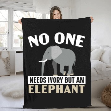 Discover Elephant Lover Wildlife Animal Zoo Zookeeper Fleece Blankets
