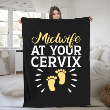 Discover Midwifery Profession Newborn Childbirth Midwife Fleece Blankets