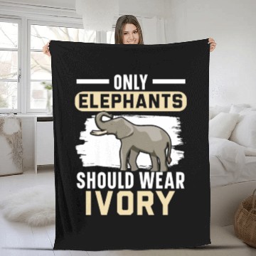 Discover Elephant Lover Wildlife Animal Zoo Zookeeper Fleece Blankets