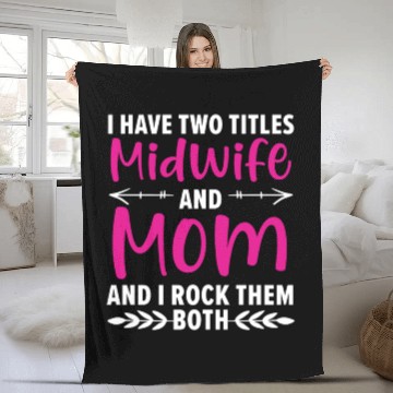Discover Midwifery Profession Newborn Childbirth Midwife Fleece Blankets