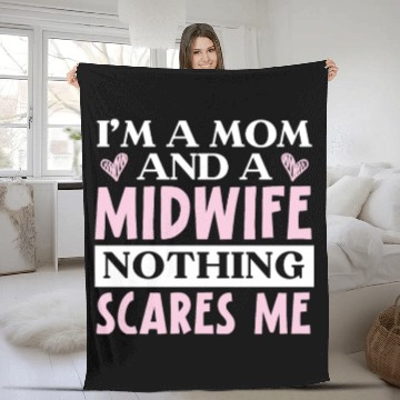 Discover Midwifery Profession Newborn Childbirth Midwife Fleece Blankets