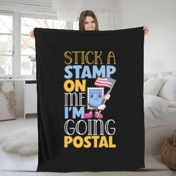 Discover Postal Worker Mail Lady Mail Carrier Postal Fleece Blankets