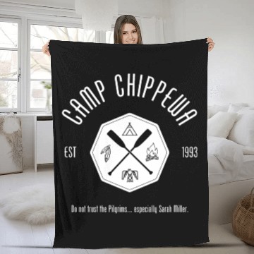 Discover Camp Chippewa Wednesday Addams Fleece Blankets