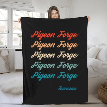 Discover Pigeon Forge Tennessee Great Smoky Fleece Blankets