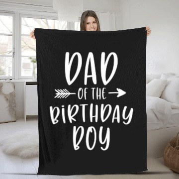 Discover Dad Of The Daddy And Son Bday Party Father Fleece Blankets