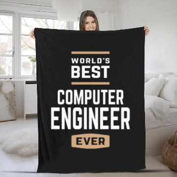 Discover World's Best Computer Engineer Ever Fleece Blankets