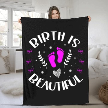 Discover Doula Midwifery Birth Childbirth Pregnancy Midwife Fleece Blankets