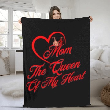 Discover Queen of My Heart Fleece Blankets