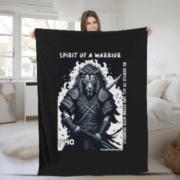 Discover The Samurai Warrior Fleece Blankets