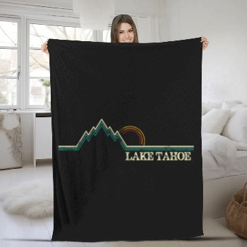 Discover Summer Lake Tahoe California Fleece Blankets