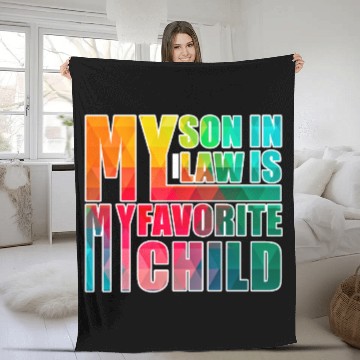 Discover My Son In Law Is My Favorite Child Fleece Blankets