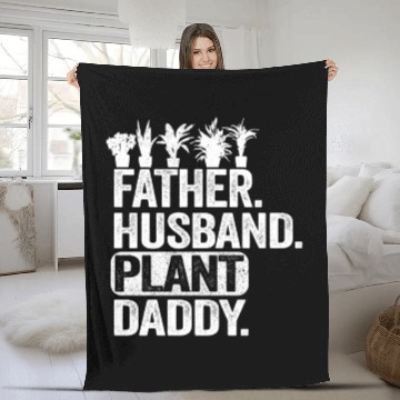 Discover Landscaper Gardener Dad Father Husband Plant Daddy Fleece Blankets