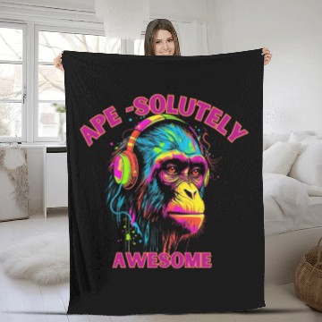 Discover Unleash Your Wild Side with this Ape Fleece Blankets