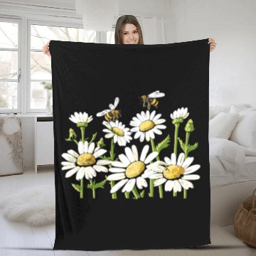 Discover Marguerites Daisy Summer Daisies Flower Garden Fleece Blankets