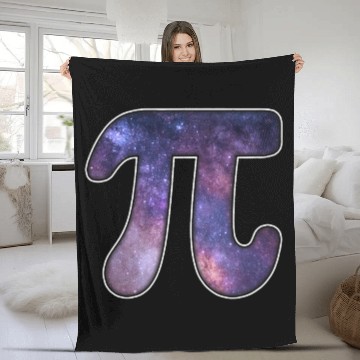 Discover Galaxy Pi Math Science Astronomy Geek 3 14 Pi Day Fleece Blankets