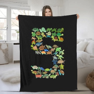 Discover 5th Birthday Sea Turtle Tortoise Theme 5 Year Old Fleece Blankets