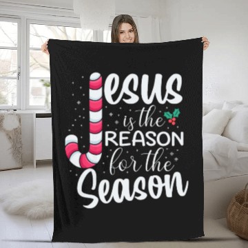 Discover Jesus Is The Reason For The Season Christmas Fleece Blankets