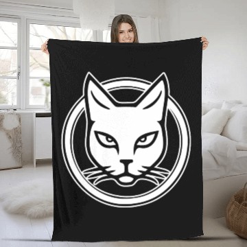 Discover Cat Kitten Feline Meow Fleece Blankets