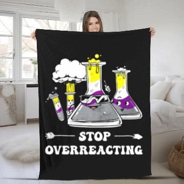 Discover Non Binary Pride Flag Chemistry Teacher Fleece Blankets