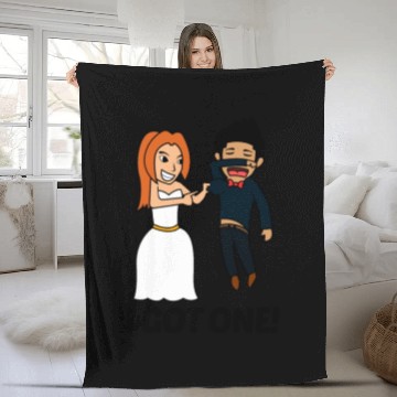 Discover FUNNY BRIDE TO BE I BRIDE SQUAD JUST MARRIED GIFT Fleece Blankets