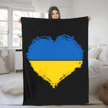 Discover Ukraine Pride Feel Ukrainian Flag Colors Peace Fleece Blankets