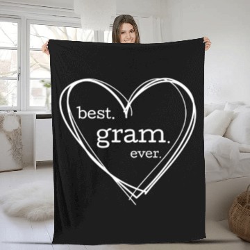 Discover Best Gram Ever National Grandparents Day Fleece Blankets