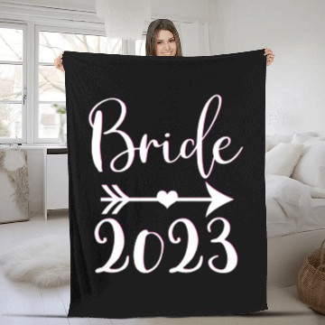 Discover Bride To Be 2023 Engagement Getting Married Fleece Blankets