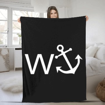 Discover W Anchor Wanker Jerk Slang Fleece Blankets