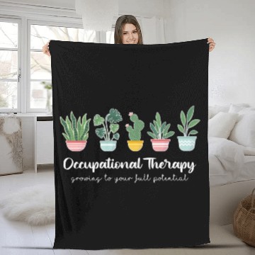 Discover Occupational Therapy Pediatric Therapist Ot Month Fleece Blankets