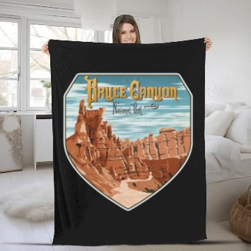 Discover Bryce canyon national park Fleece Blankets